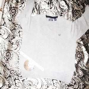 new CHAPS xl mens gray sweater